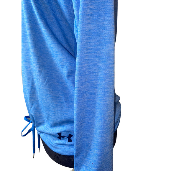 Light blue Under Armour Heat Gear Hoodie with cinched waist - Picture 4 of 5
